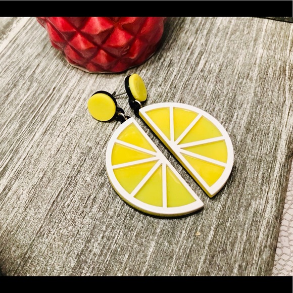 Pinup Couture Jewelry - ⬇️⚡️NWT Lemon-Lime Slice Retro/Pinup Vibe Earrings